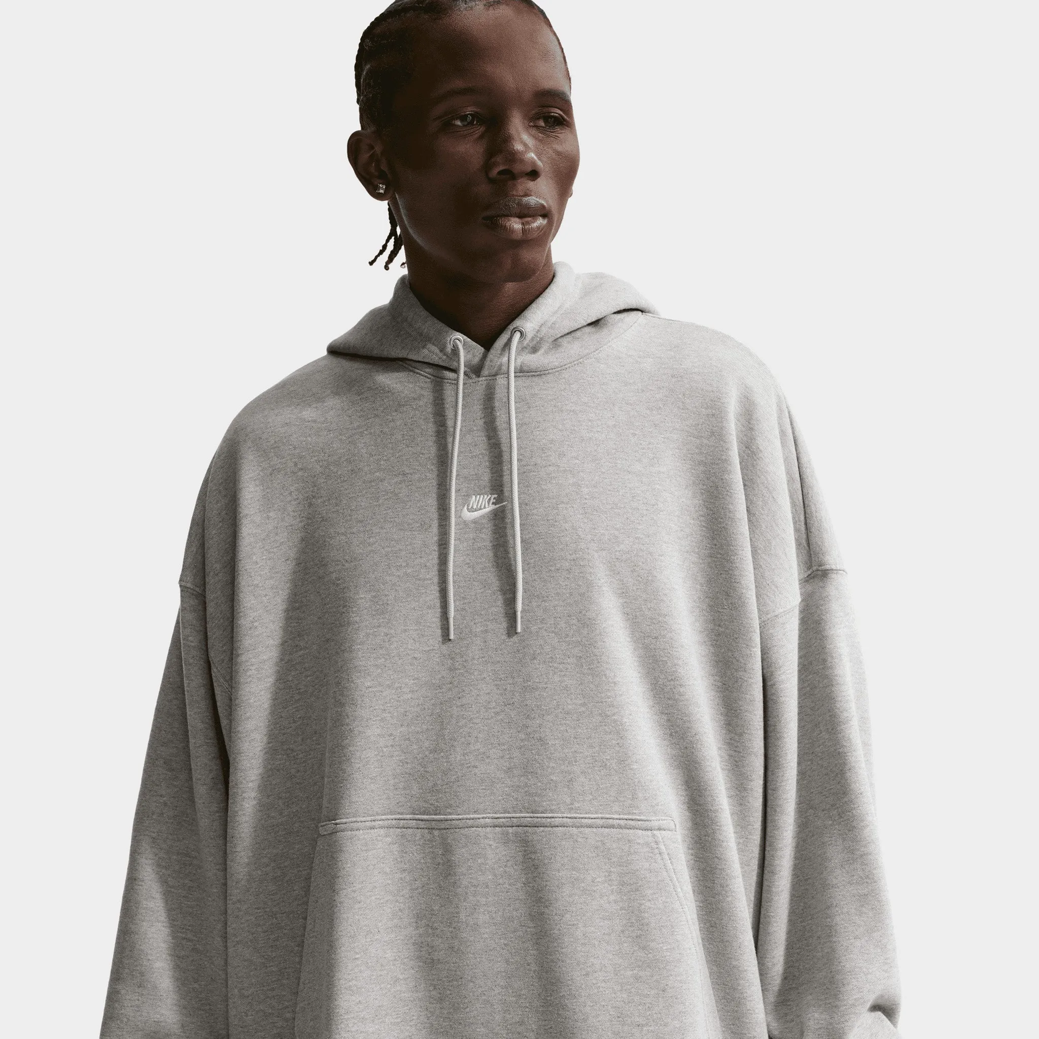 Nike Sportswear Oversized French Terry Hoodie / Grey Heather sold by JD Sports
