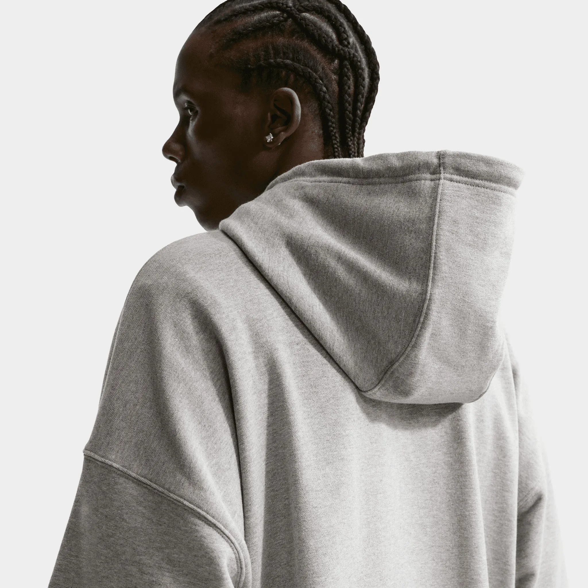 Nike Sportswear Oversized French Terry Hoodie / Grey Heather sold by JD Sports product image thumbnail 2