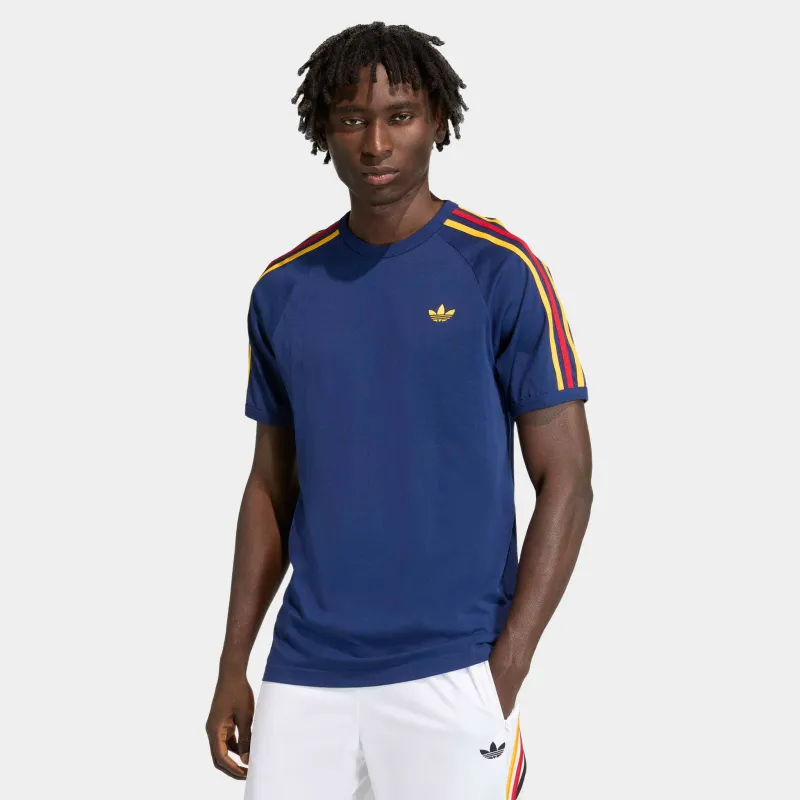 adidas 3-Stripes T-shirt Victory Blue / Bold Green - White sold by JD Sports