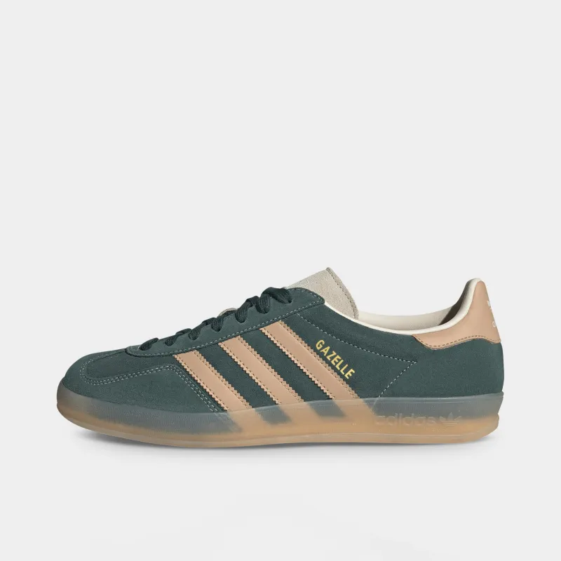 adidas Originals Gazelle Indoor Shadow Green / Warm Sandstone sold by JD Sports
