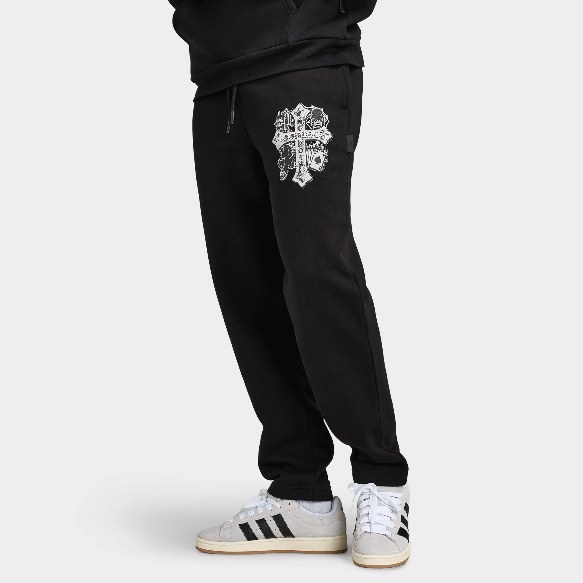 Hoodrich Cross Oversized Open Hem Jogger Black / Blue Dawn sold by JD Sports product image thumbnail 3
