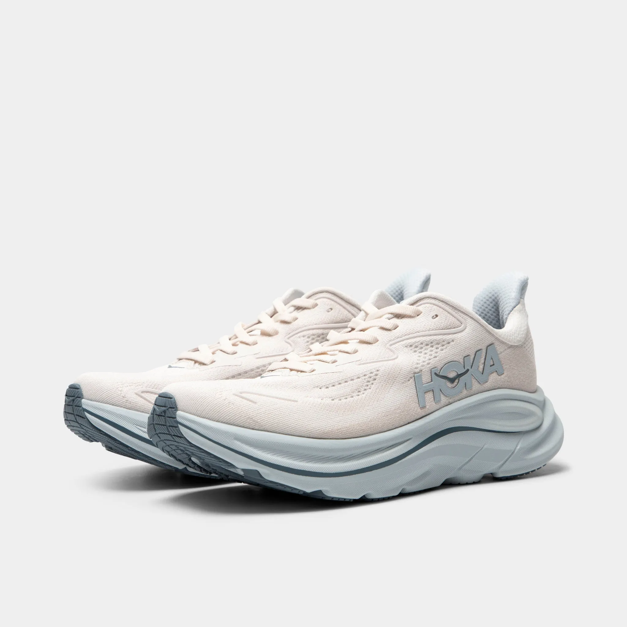 Hoka Women's Clifton 10 Grout / Mineral Blue sold by JD Sports product image thumbnail 2