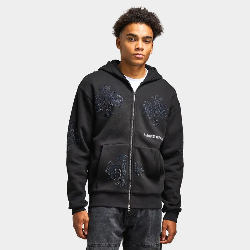 Hoodrich Virtux Oversized Full-Zip Hoodie / Black sold by JD Sports