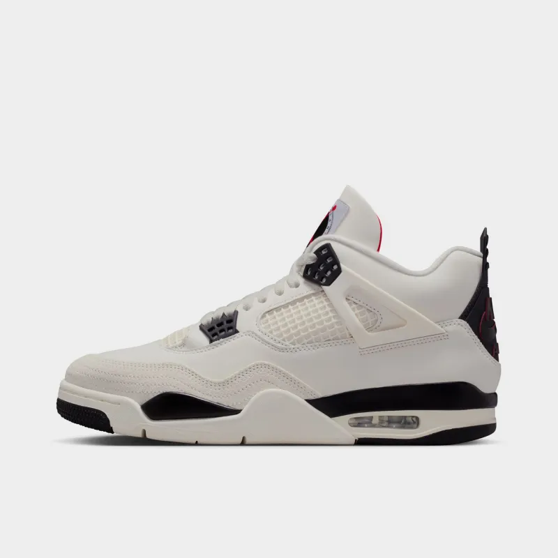 Jordan 4 Retro OG Flight Club Sail / Black - University Red sold by JD Sports