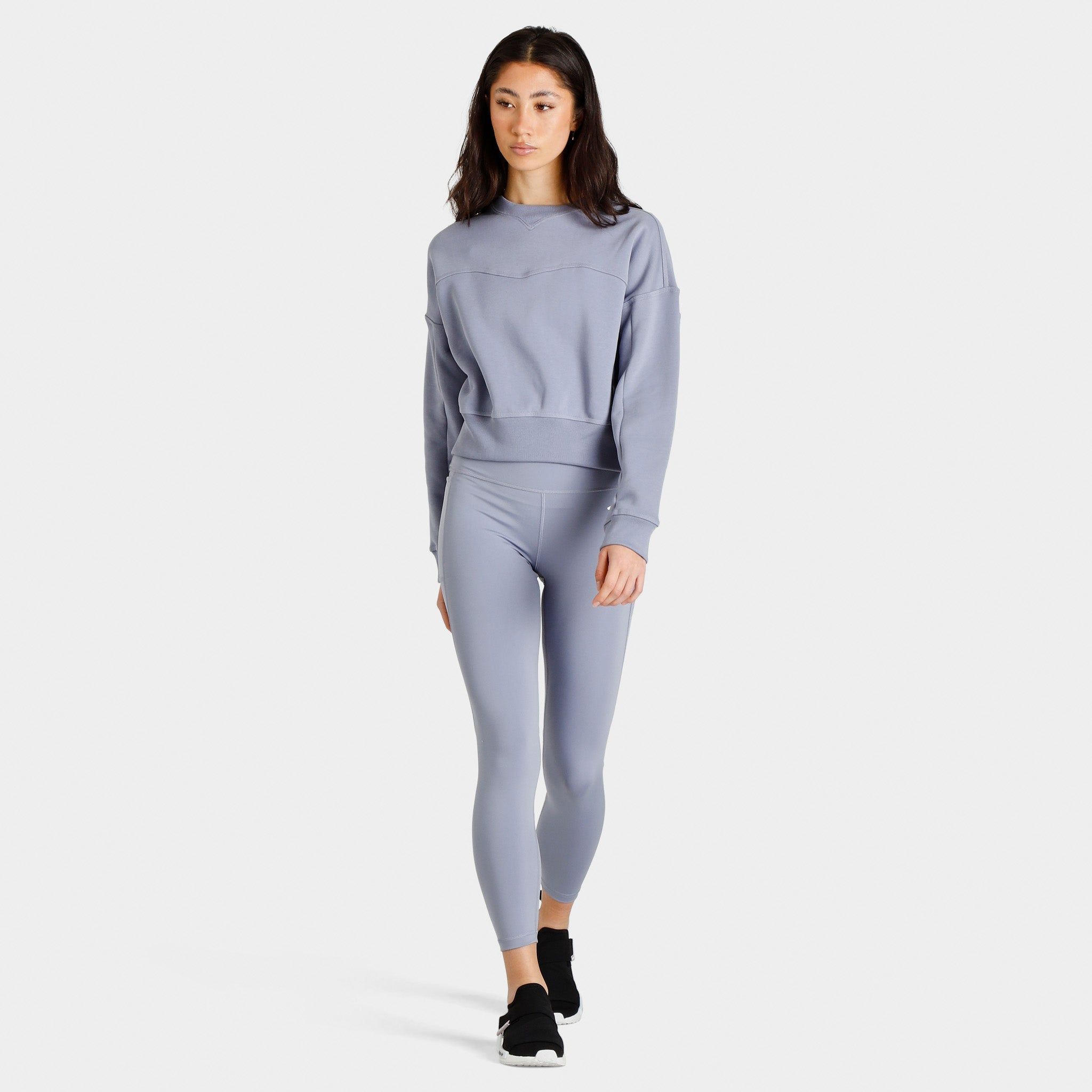 adidas Women’s Lounge Fleece Sweatshirt / Silver Violet sold by JD Sports product image thumbnail 2