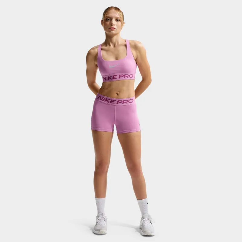 Nike Pro Women's 365 Midrise 3" Shorts Light Magenta / Ice Peach made by Nike
