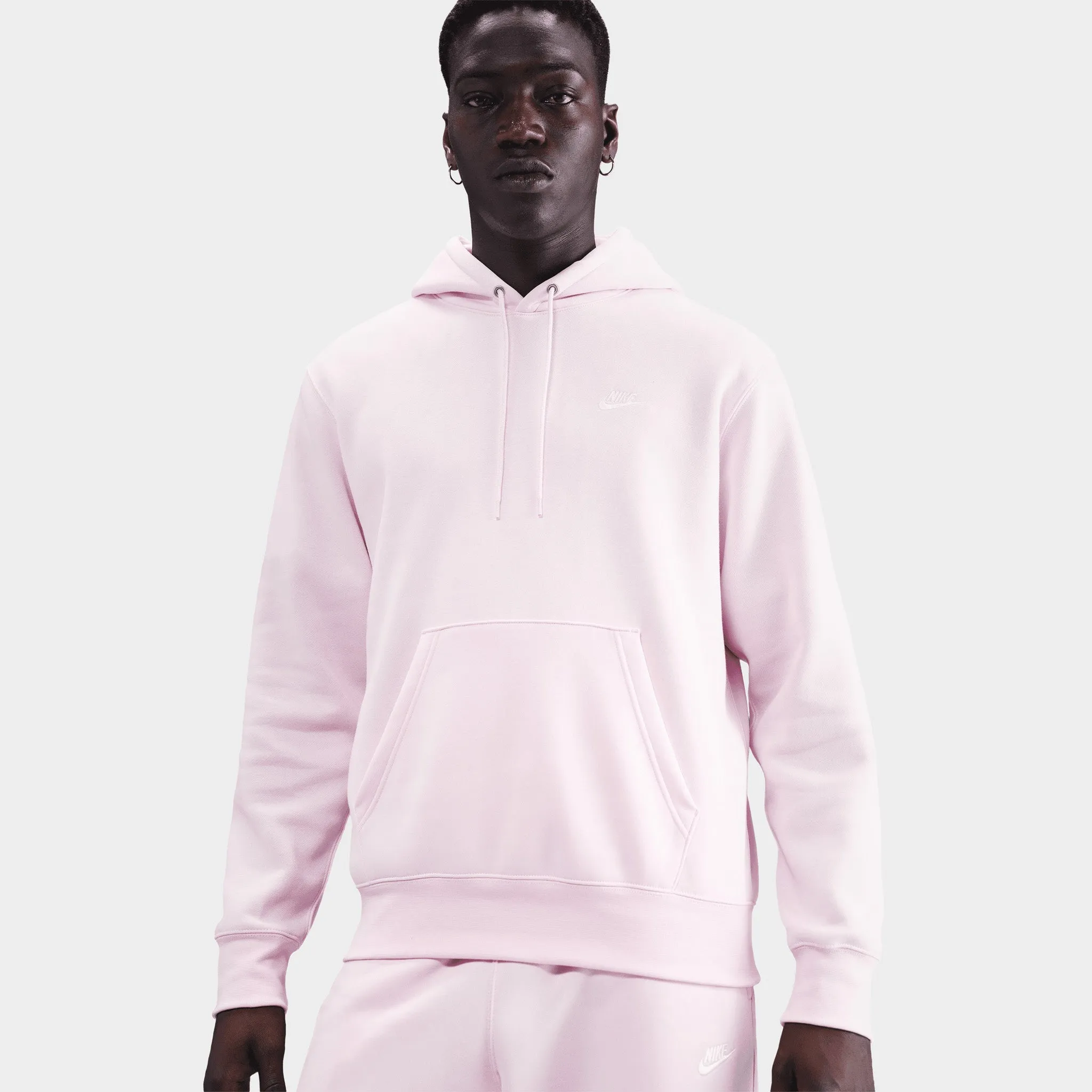 Nike Club Fleece Hoodie / Pink Foam sold by JD Sports