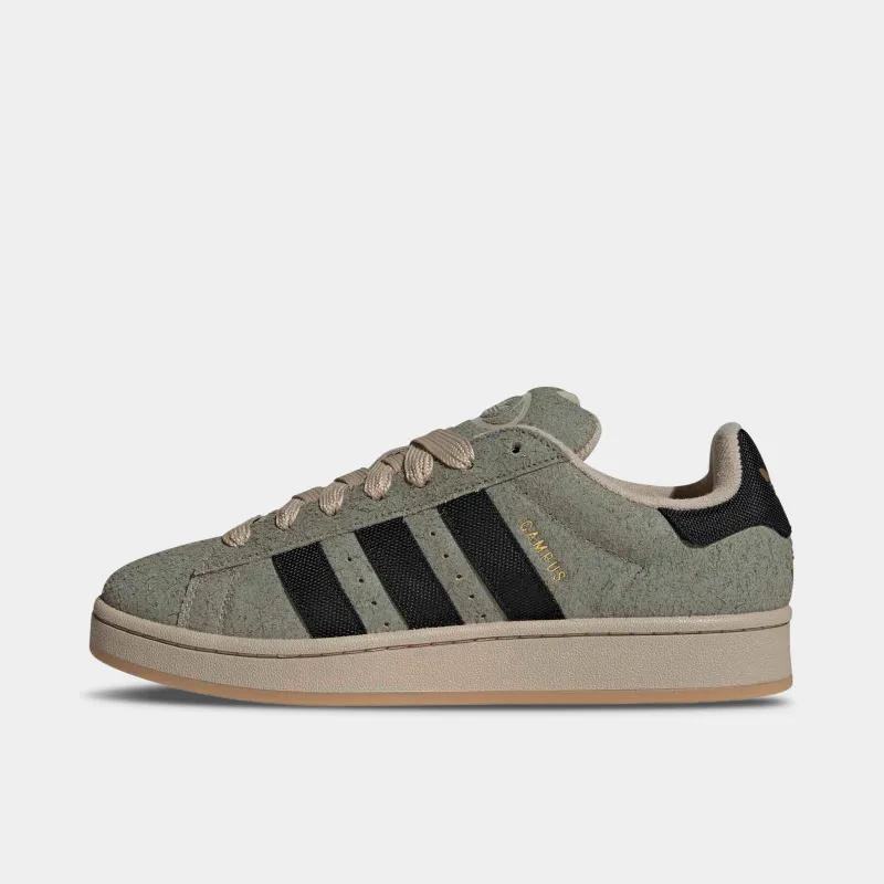 adidas Campus Silver Pebble / Core Black - Stone Khaki sold by JD Sports