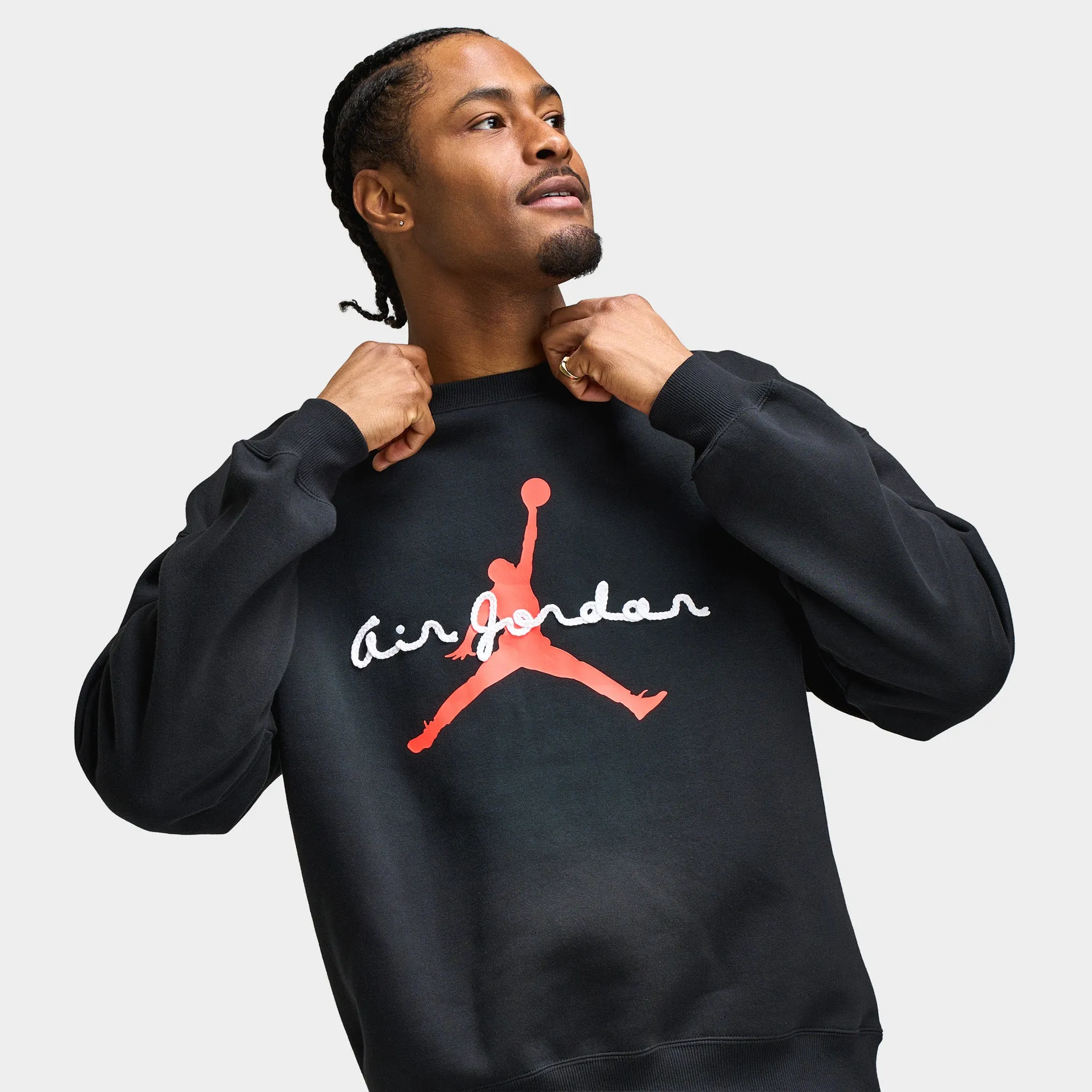Jordan Brooklyn Fleece Crew / Black sold by JD Sports product image thumbnail 3