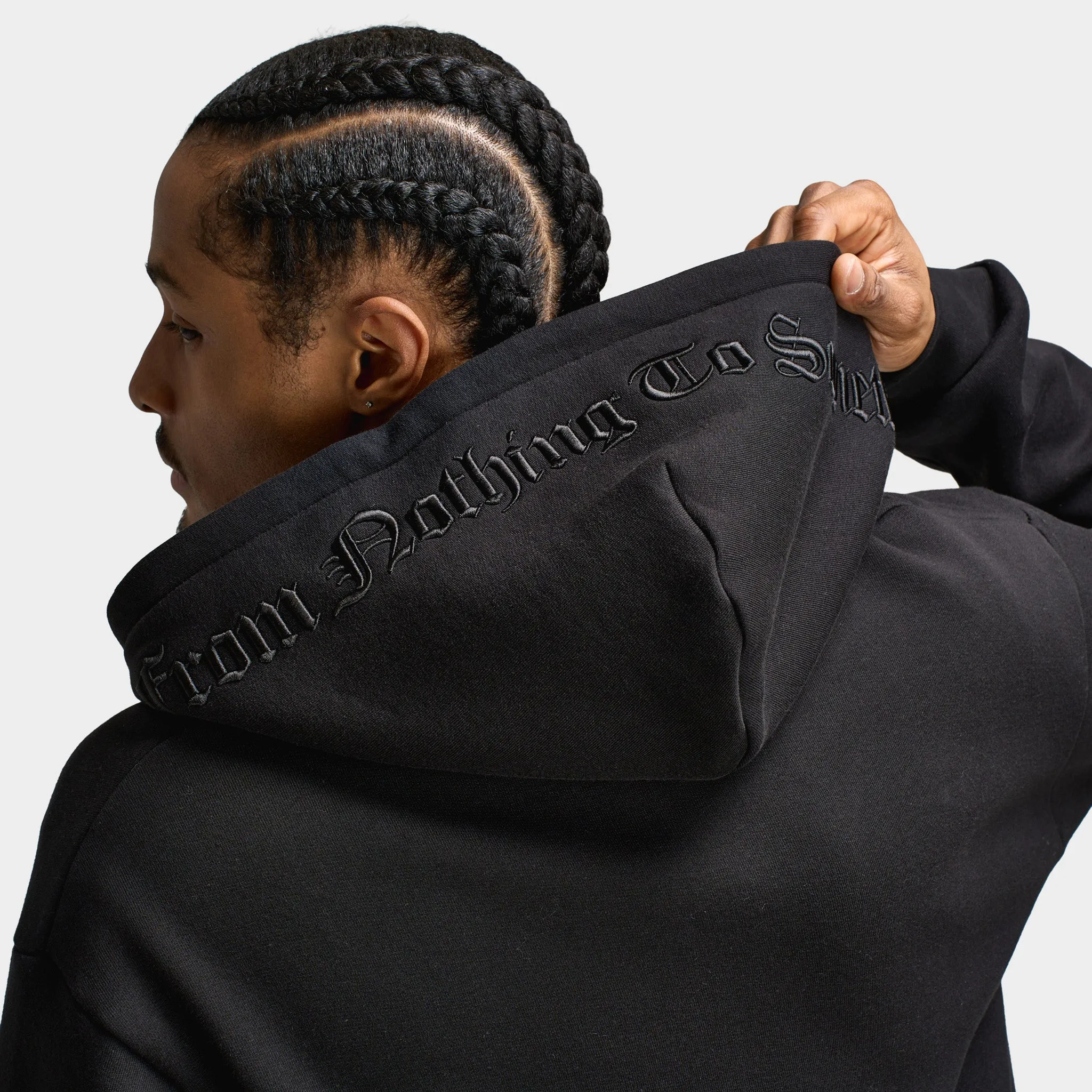 Hoodrich Inkline Oversized Zip Through Hoodie / Black sold by JD Sports product image thumbnail 4