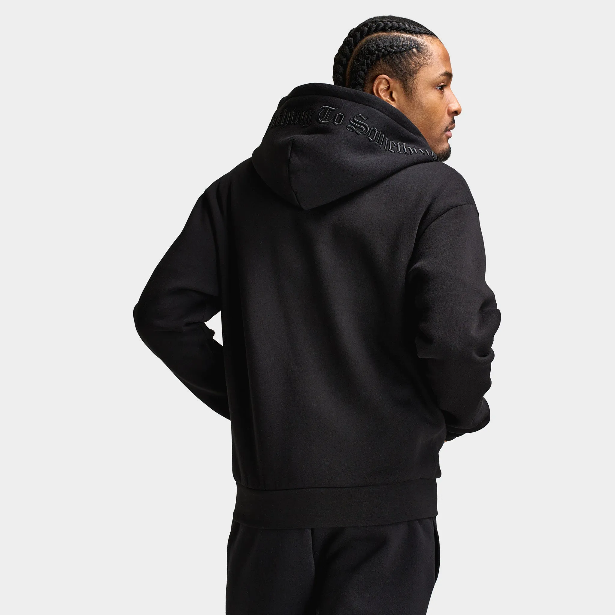 Hoodrich Inkline Oversized Zip Through Hoodie / Black sold by JD Sports product image thumbnail 2