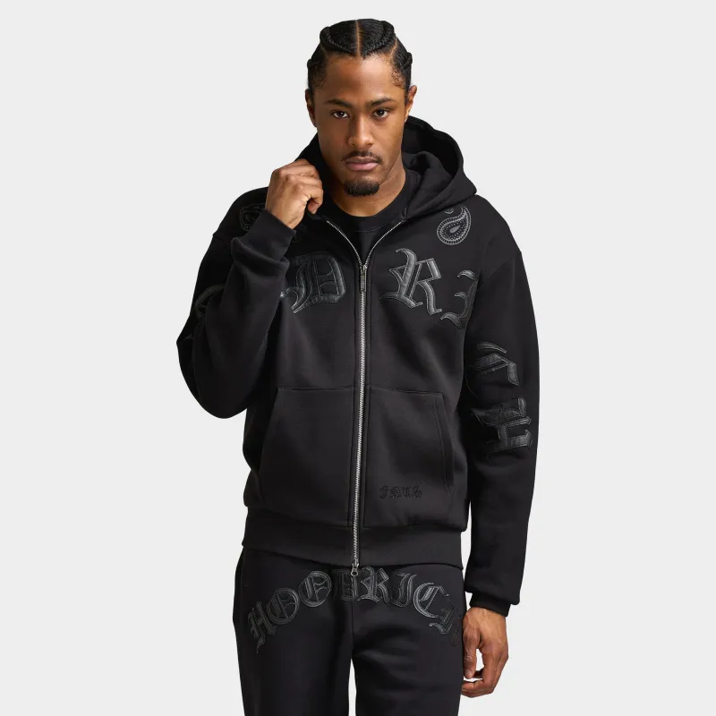 Hoodrich Inkline Oversized Zip Through Hoodie / Black sold by JD Sports
