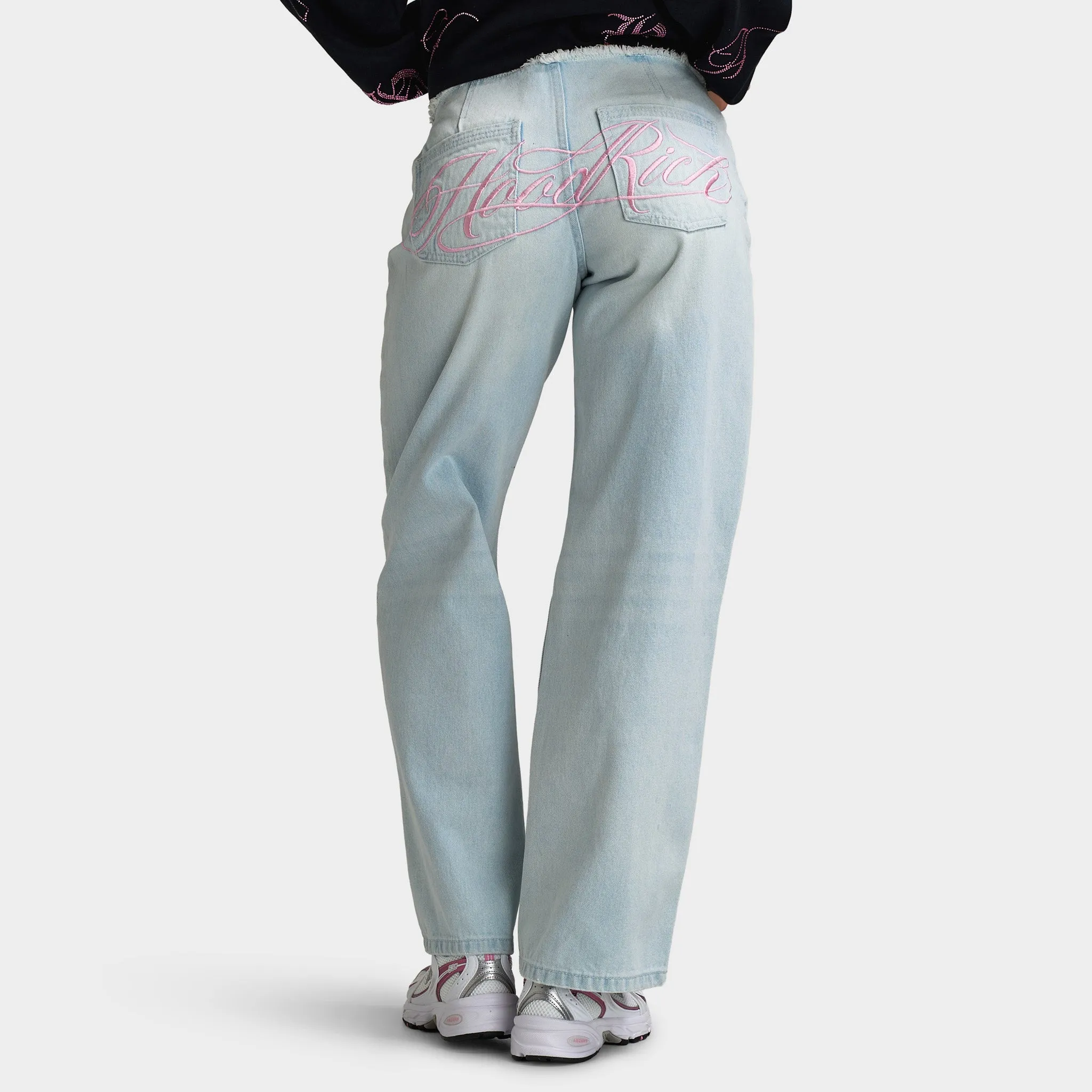 Hoodrich Women's Solace Low Rise Wide Leg Jeans / Light Blue sold by JD Sports product image thumbnail 2