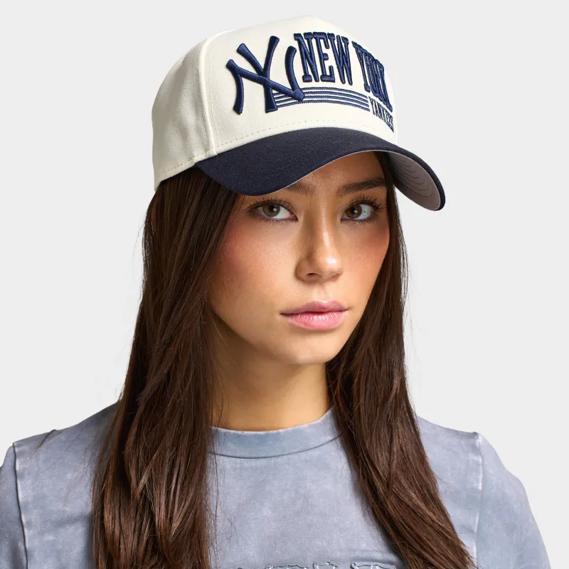 New Era New York Yankees Big Wordmark 9FORTY AF Chrome / Navy made by New Era