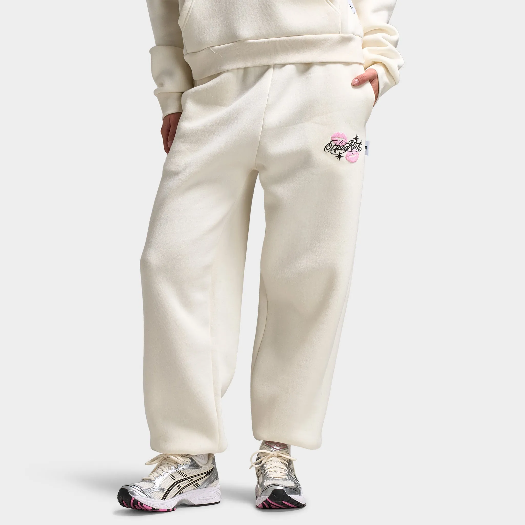 Hoodrich Women's Vision Oversized Joggers White / Pink sold by JD Sports