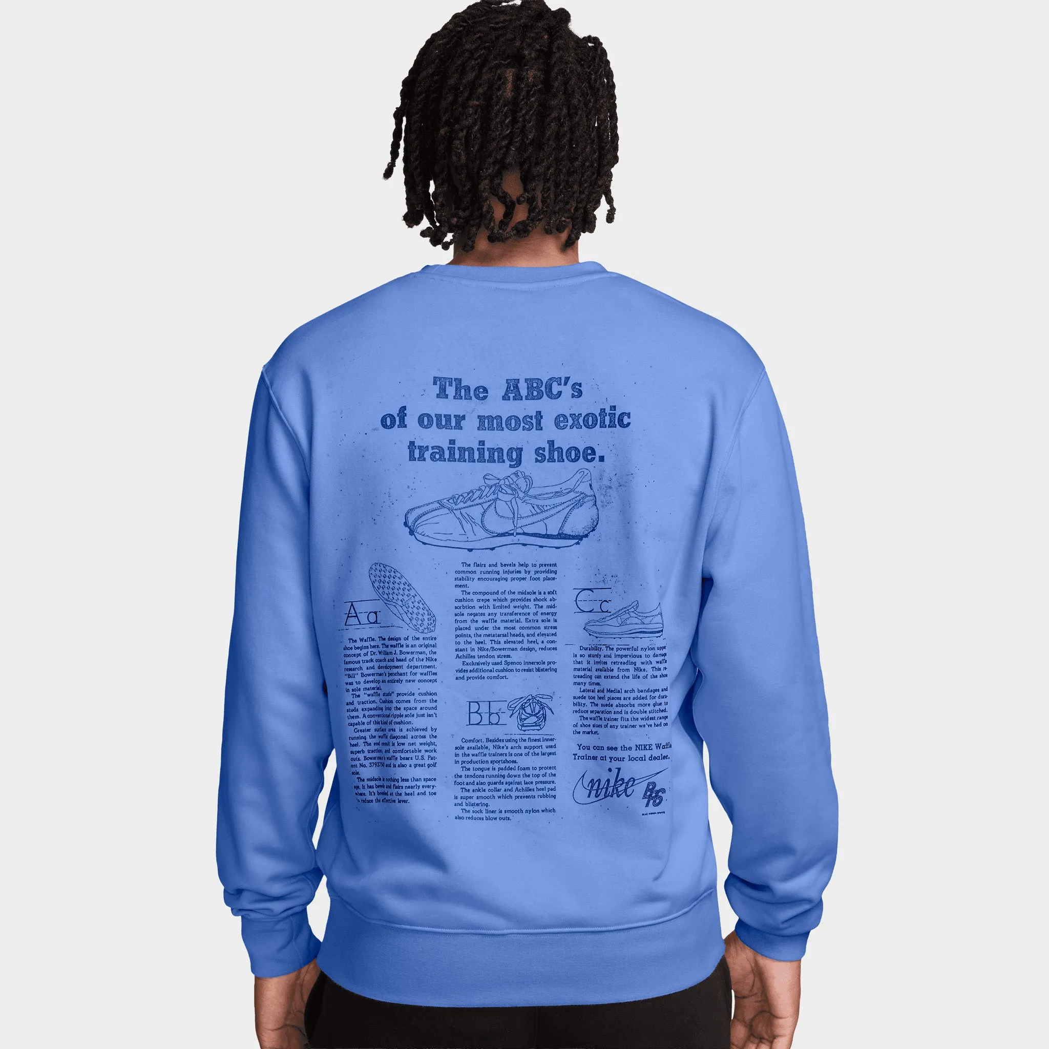 Nike Sportswear Club Fleece Crew Sweatshirt / Blue sold by JD Sports product image thumbnail 2