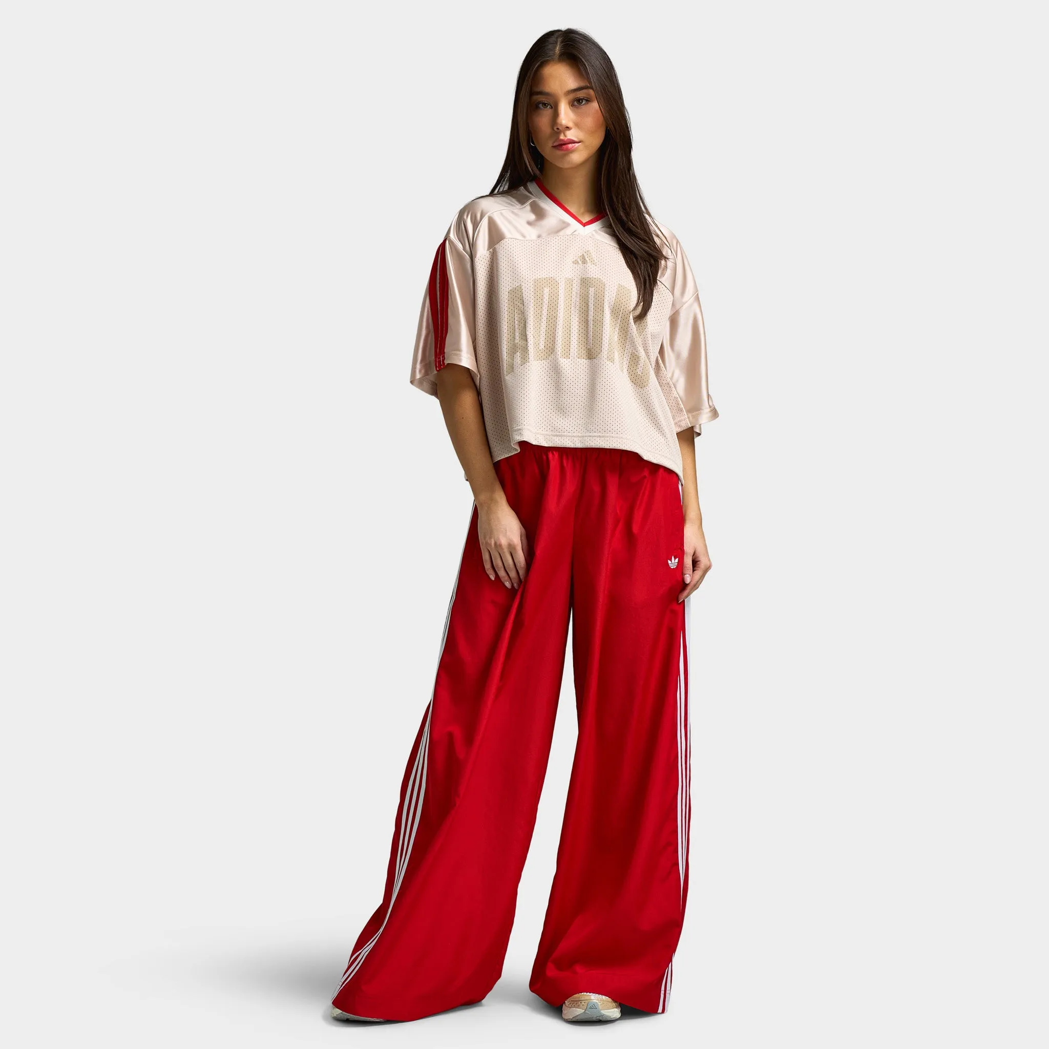 adidas Women's Star Seas Tee Crystal Linen / Off White - Pure Ruby sold by JD Sports