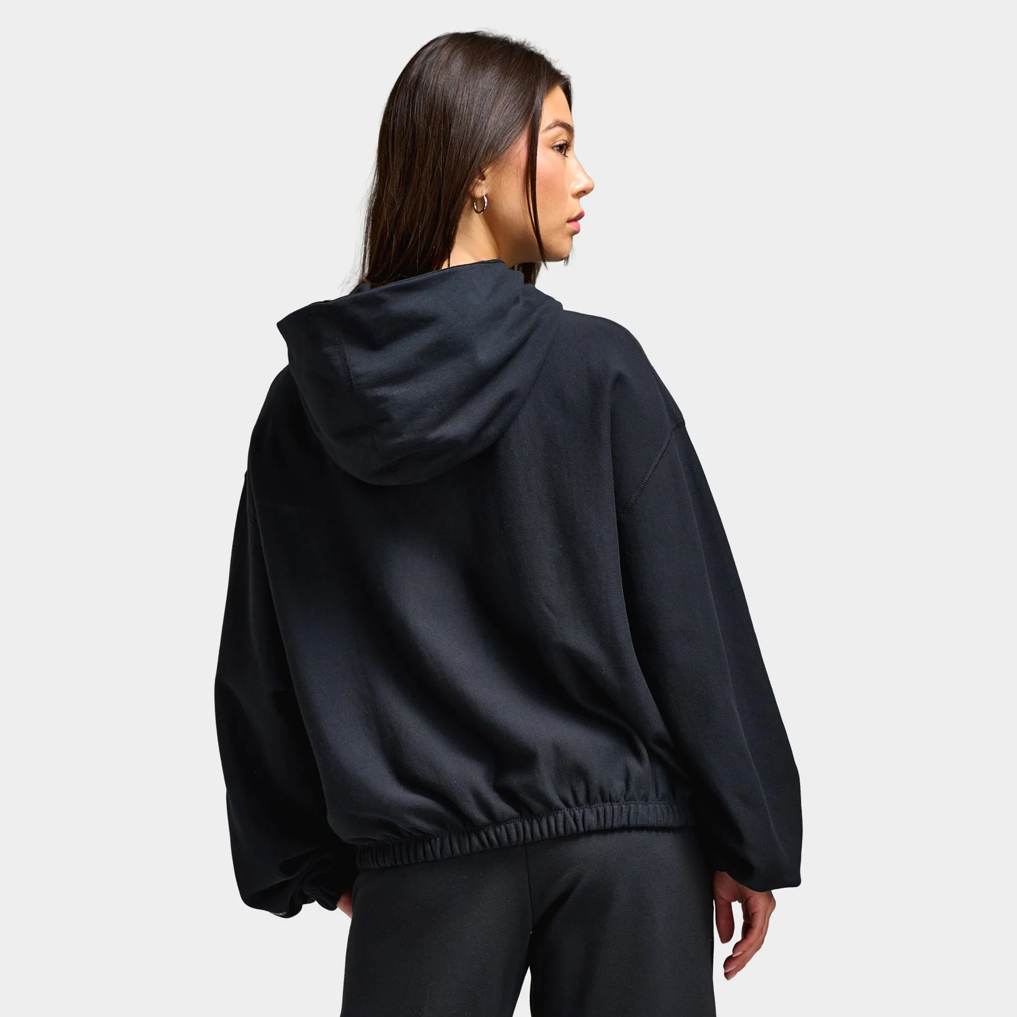 Nike Sportswear Women's Street Pullover Hoodie Black / College Grey sold by JD Sports product image thumbnail 5