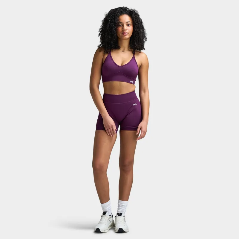 AYBL Women's Adapt Seamless Sports Bra / Midnight Plum sold by JD Sports