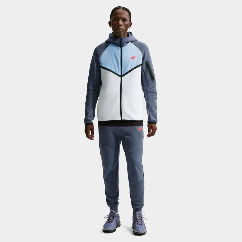 Nike Tech Fleece Windrunnder Full-Zip Jacket White / Psychic Blue made by JD Sports