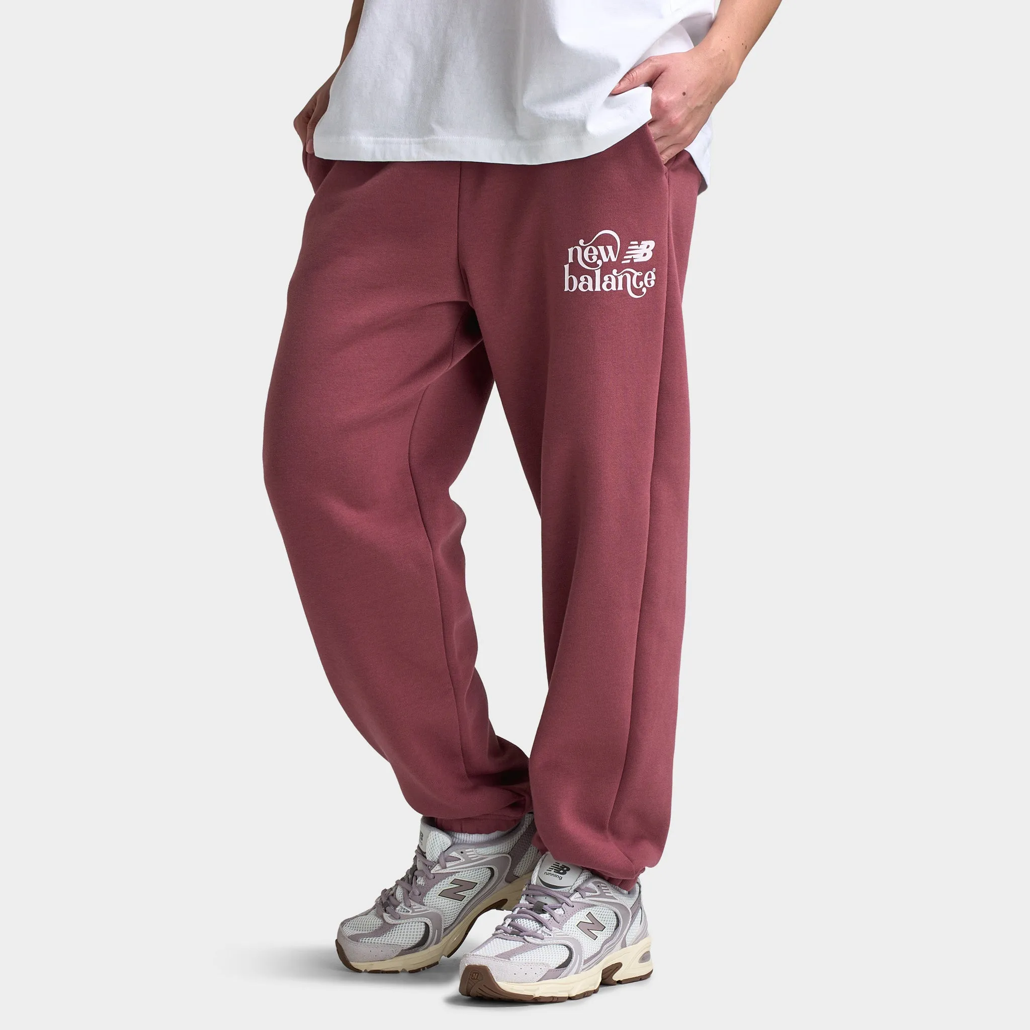 New Balance Women's Script Graphic Cuffed Jogger / Red sold by JD Sports product image thumbnail 5