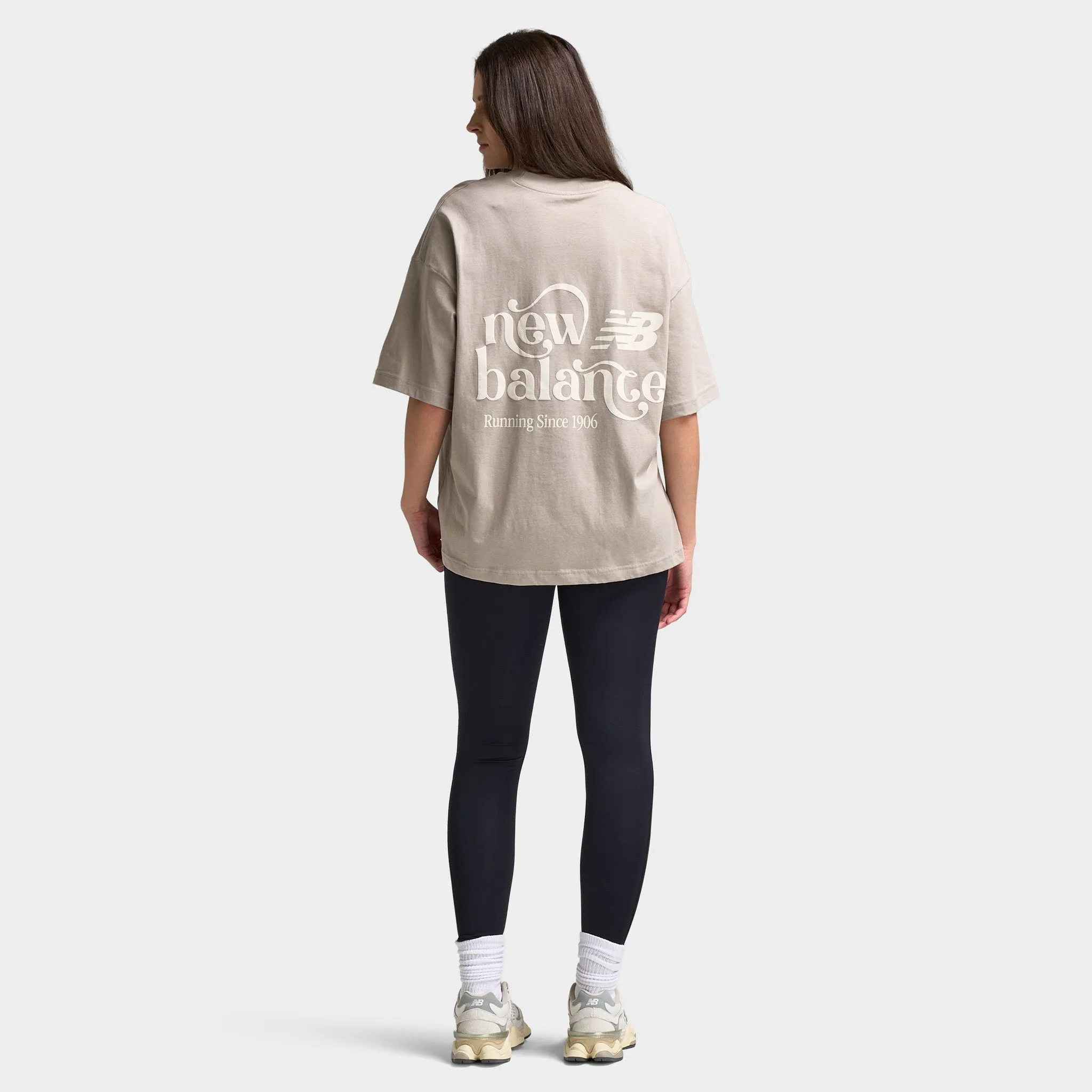 New Balance Women's Script Graphic Boyfriend T-Shirt / Brown sold by JD Sports product image thumbnail 2