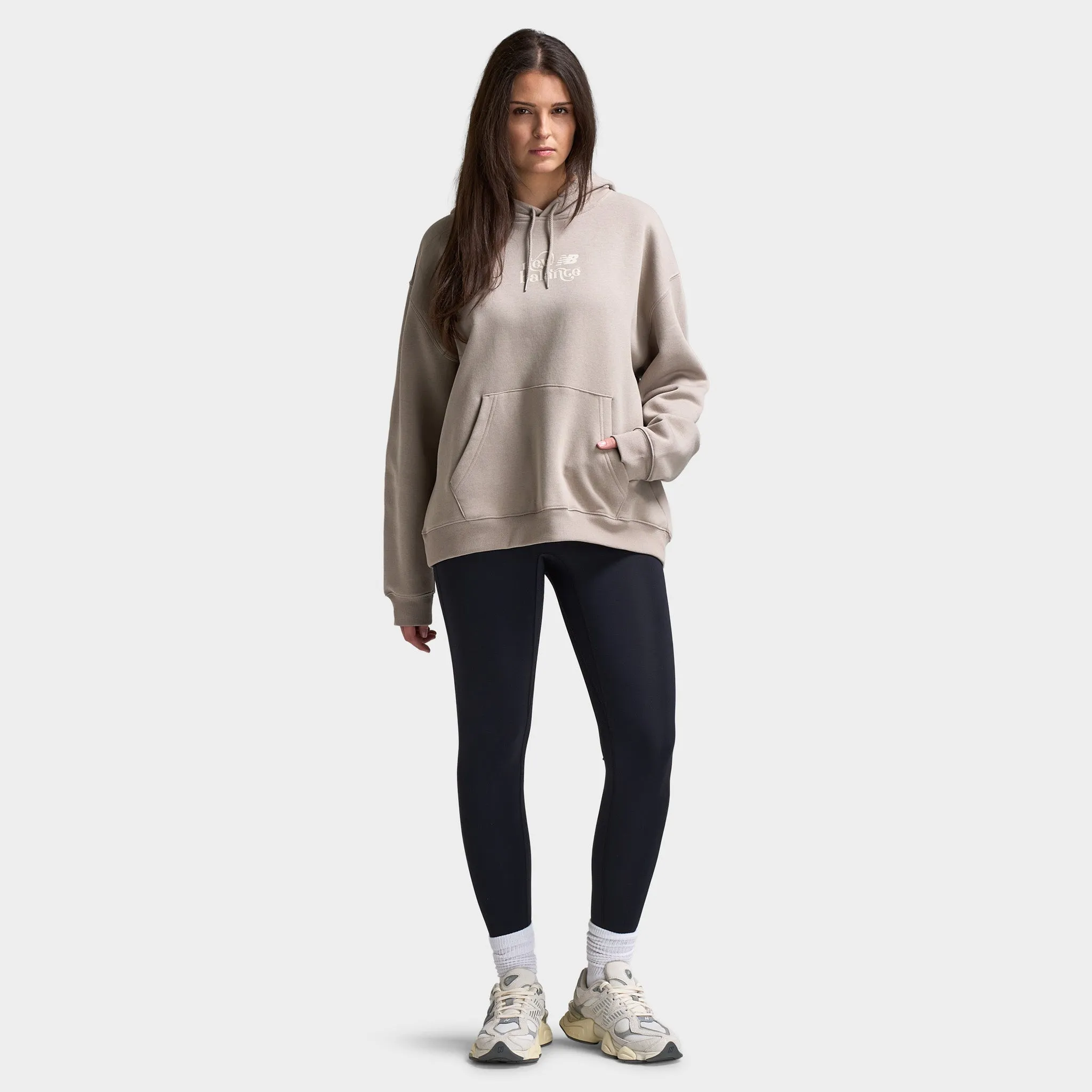 New Balance Women's Script Graphic Hoodie / Brown sold by JD Sports