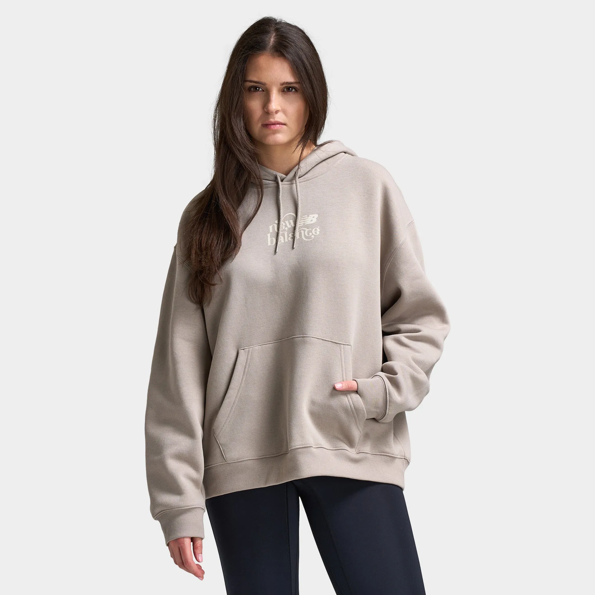 New Balance Women's Script Graphic Hoodie / Brown sold by JD Sports product image thumbnail 5