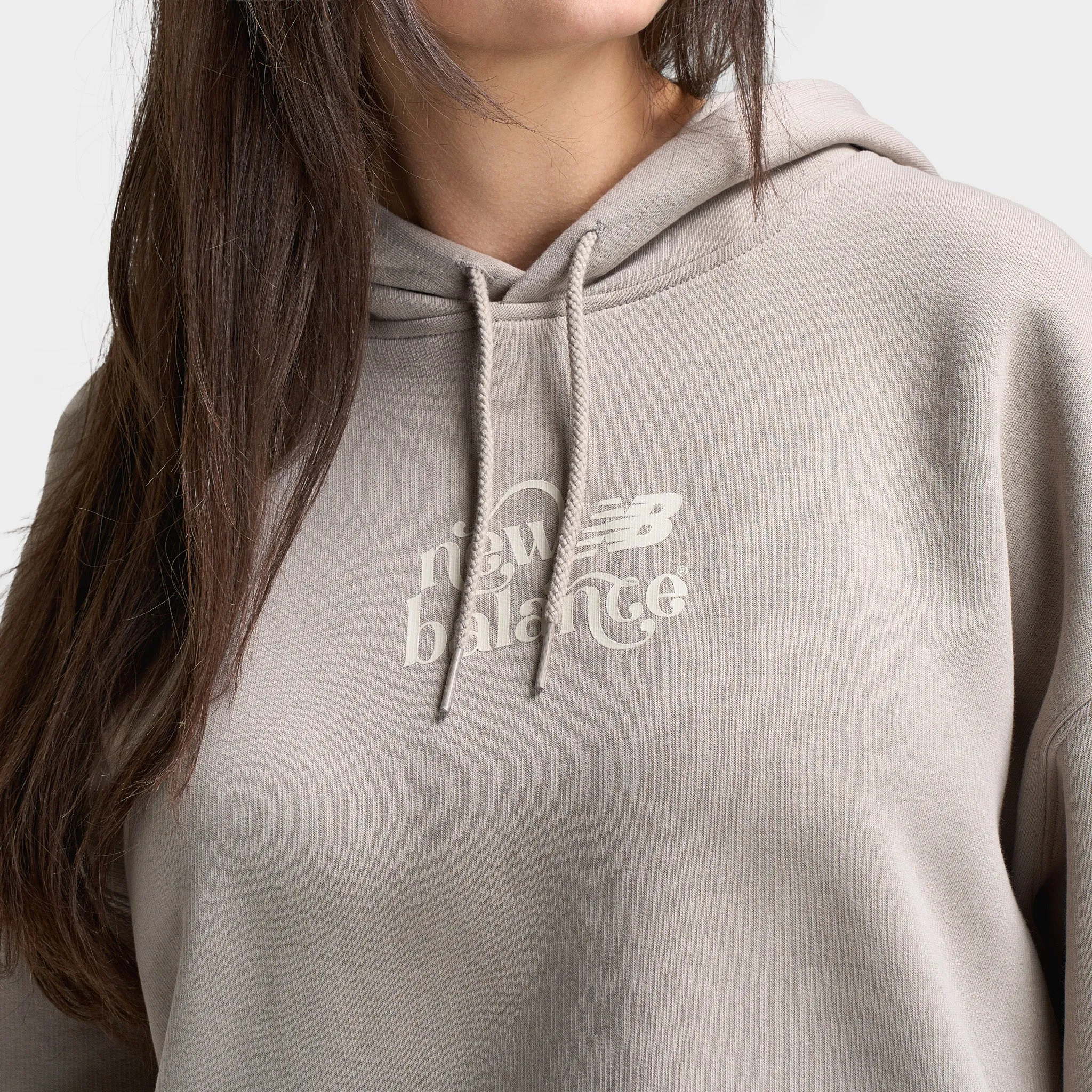 New Balance Women's Script Graphic Hoodie / Brown sold by JD Sports product image thumbnail 3