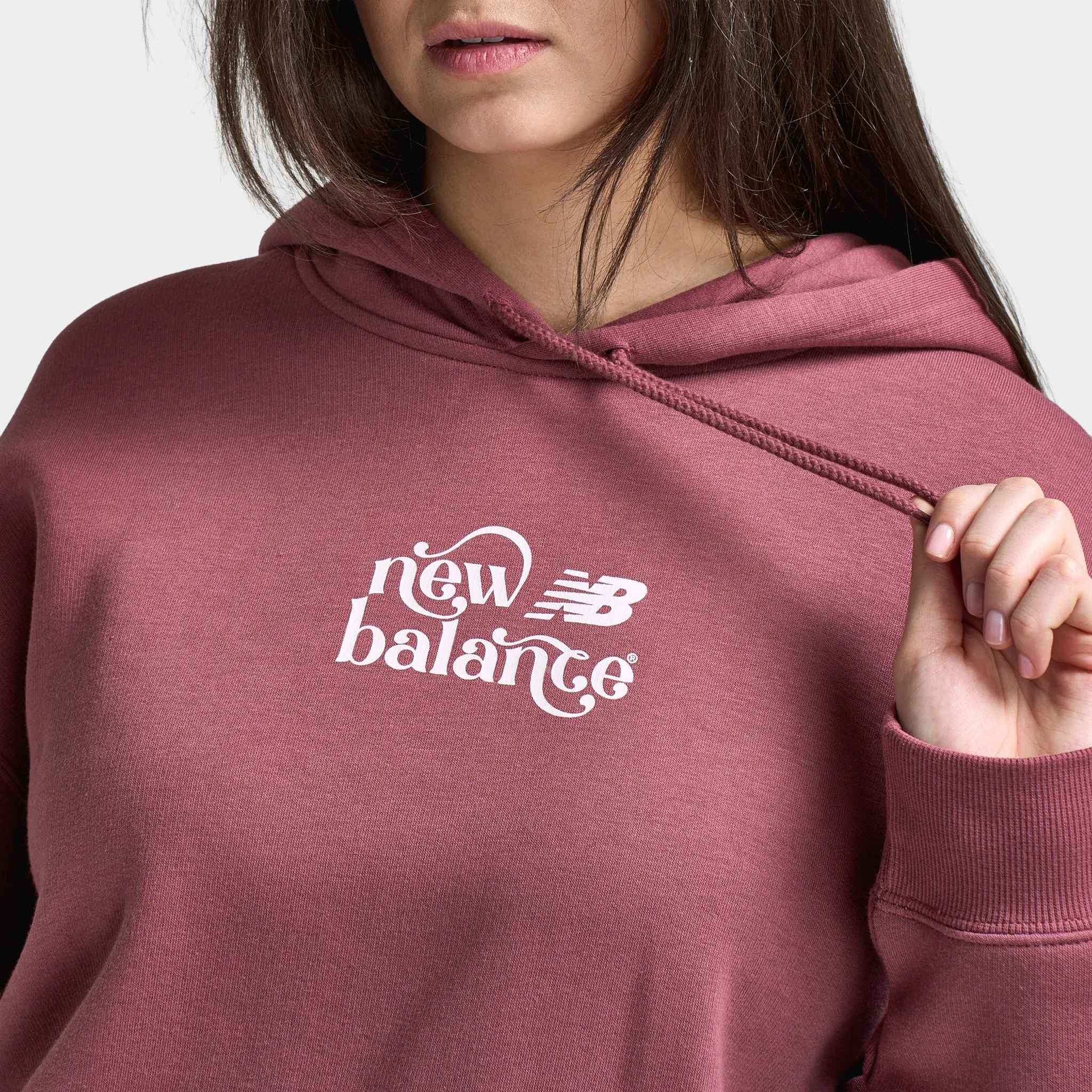 New Balance Women's Script Graphic Hoodie / Red sold by JD Sports product image thumbnail 3