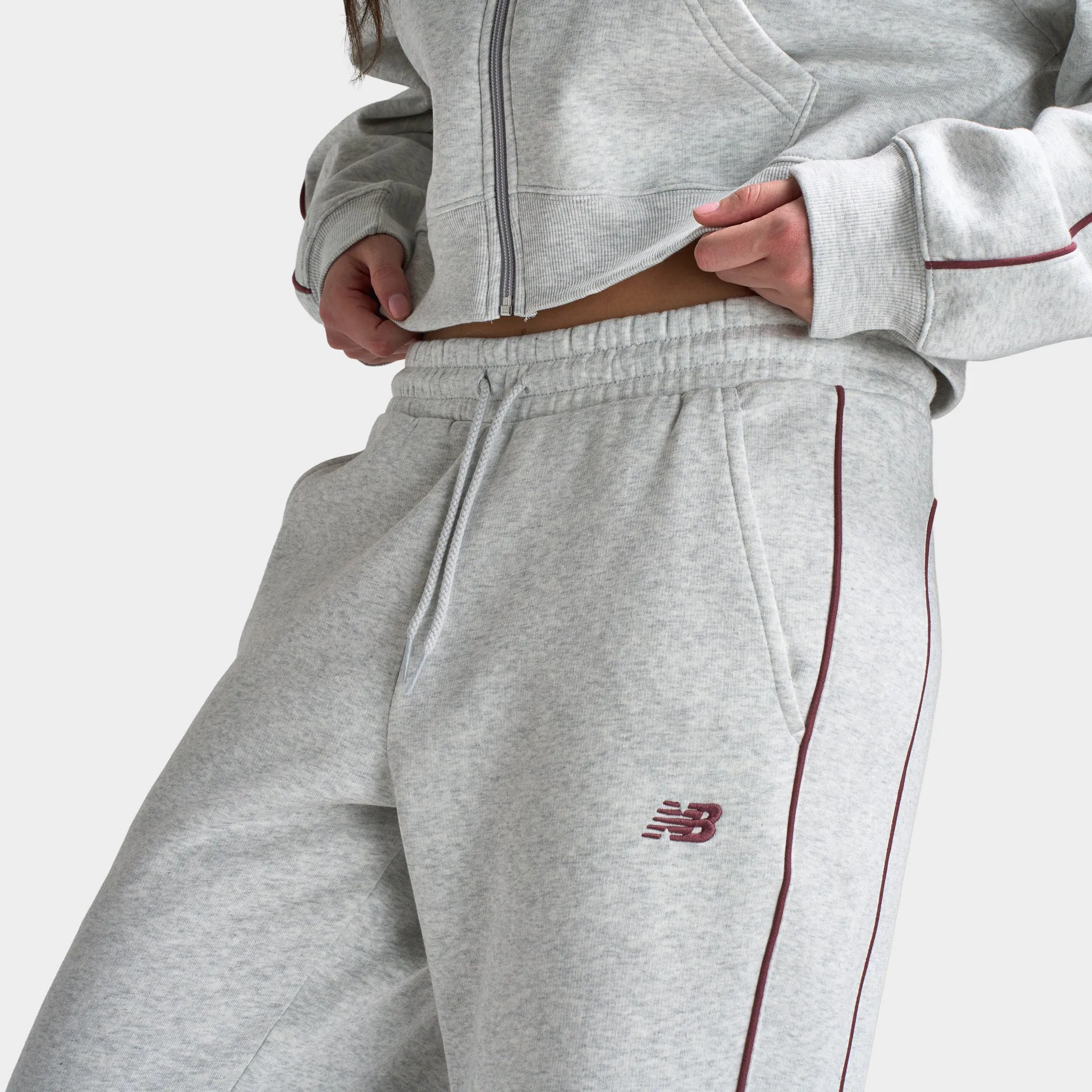 New Balance Women's Piping Straight Leg Pants / Grey sold by JD Sports product image thumbnail 3