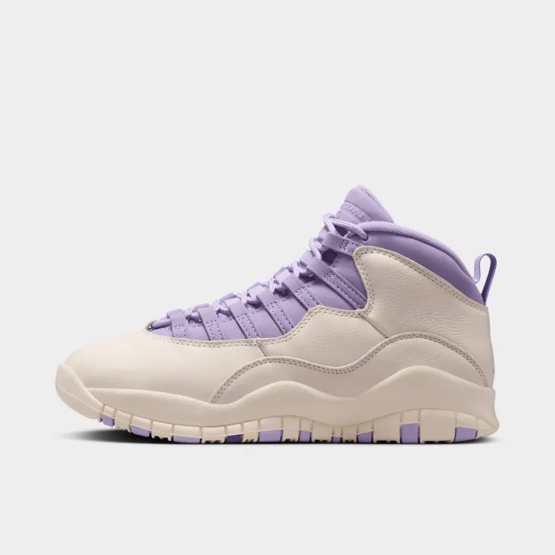 Jordan Women's 10 Retro Chalk / Hydrangeas - Wild Grape made by Jordan