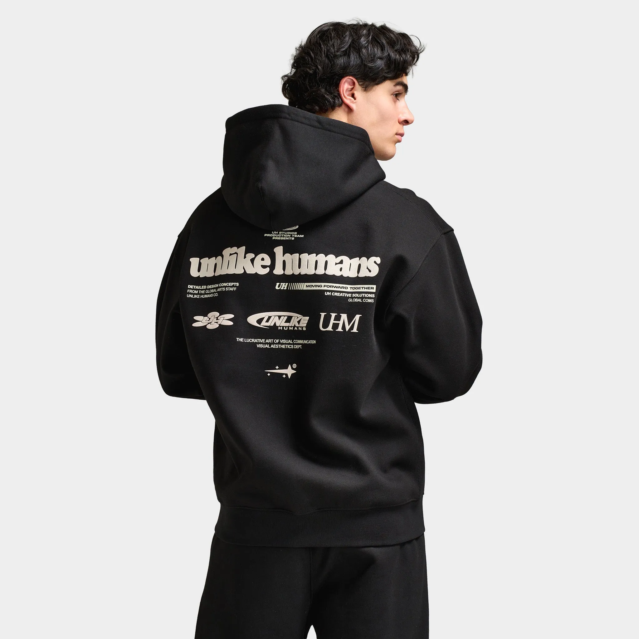 Unlike Humans Highgrade Hoodie Black / Black sold by JD Sports product image thumbnail 2