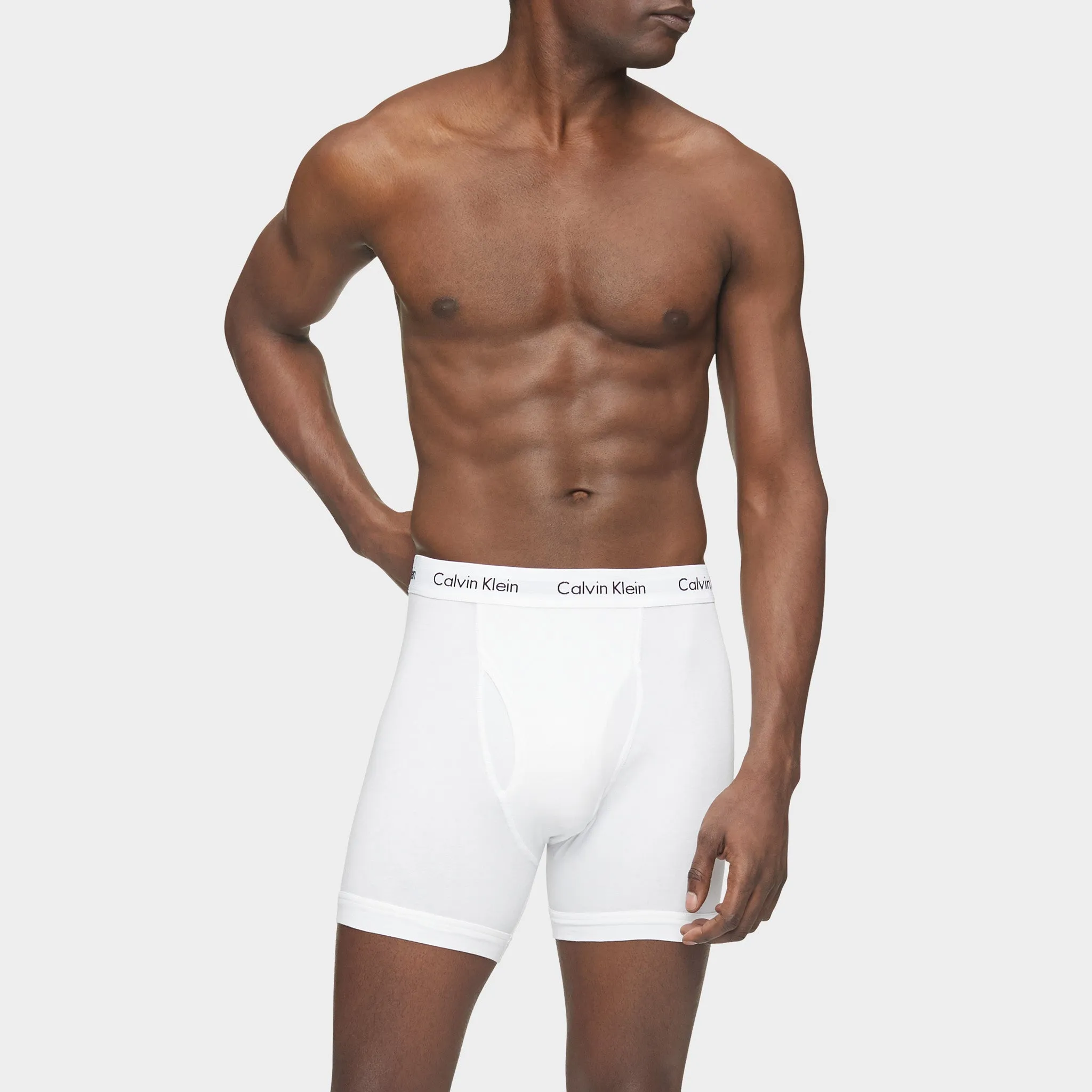 Calvin Klein Cotton Stretch Boxer Brief (3-Pack) / White sold by JD Sports