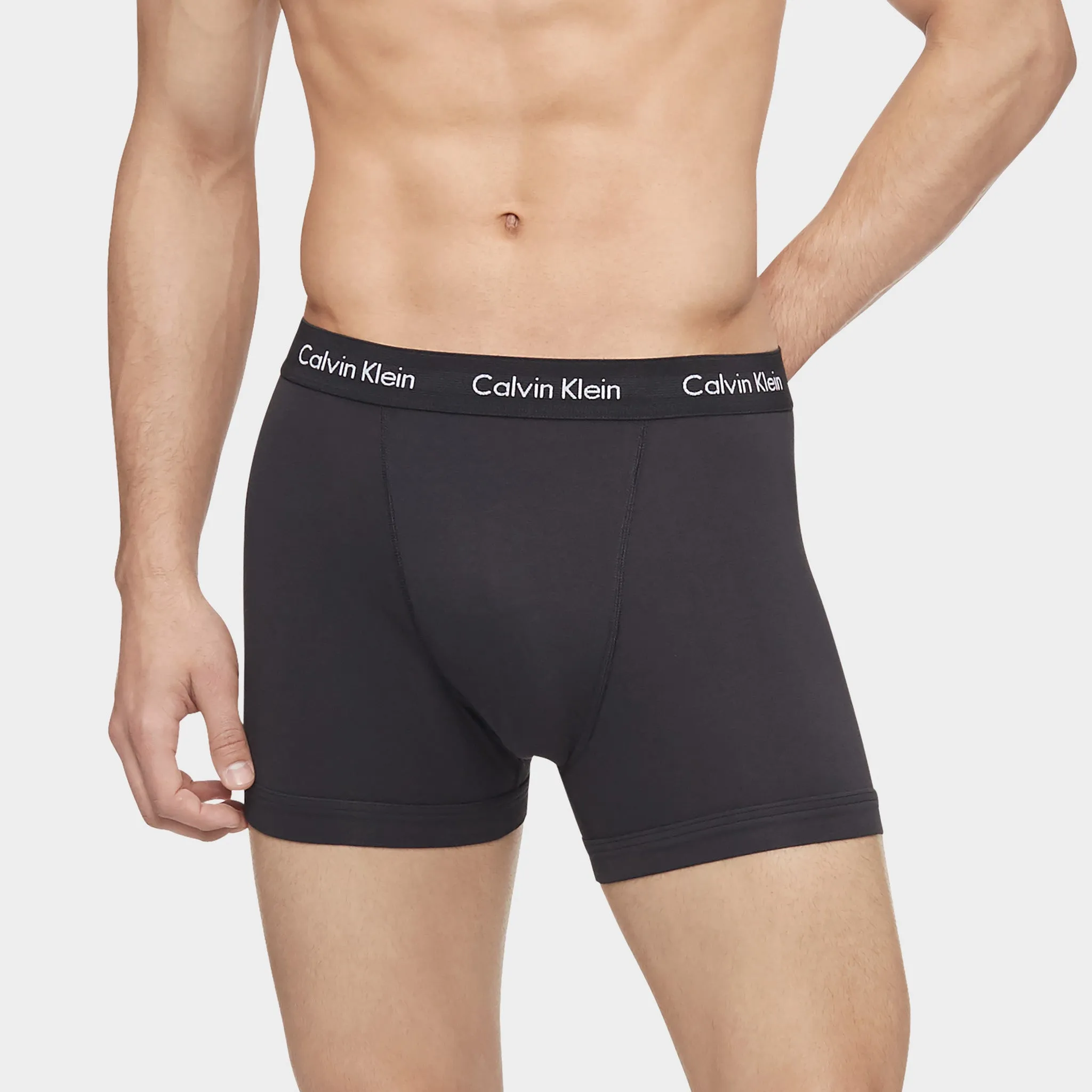 Calvin Klein Cotton Stretch Boxer Brief (3-Pack) / Black sold by JD Sports