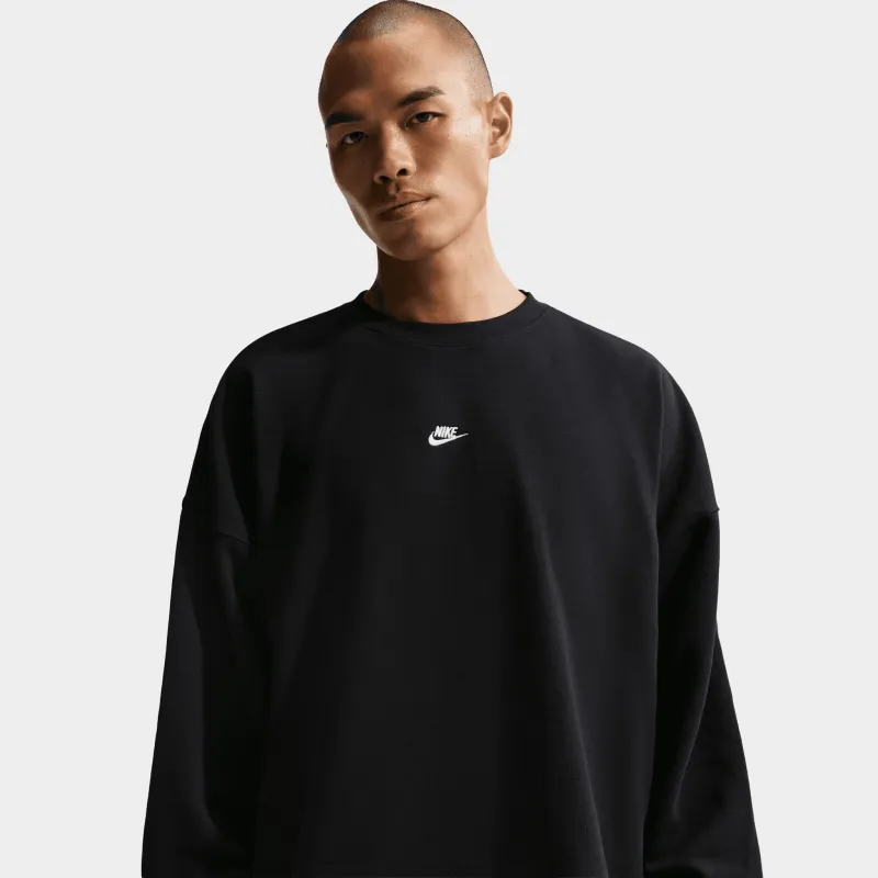 Nike Sportswear Oversized French-Terry Crew / Black made by JD Sports
