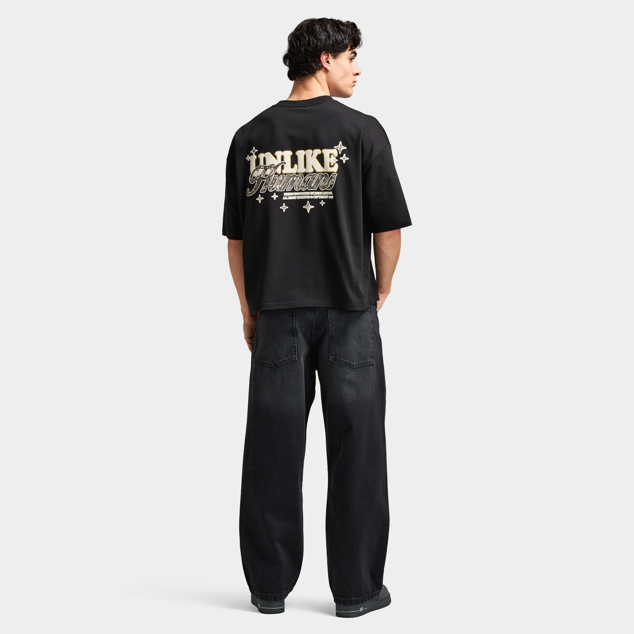 Unlike Humans Steel Graphic T-Shirt / Black sold by JD Sports product image thumbnail 2