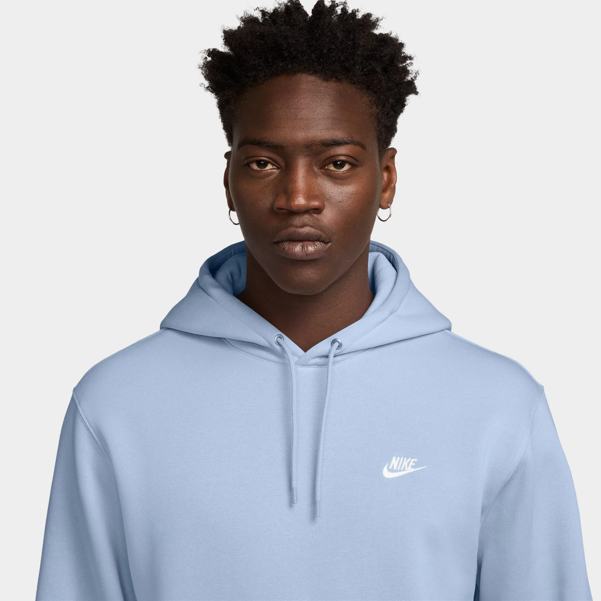 Nike Club Fleece Hoodie / Hydrogen Blue / White sold by JD Sports product image thumbnail 3
