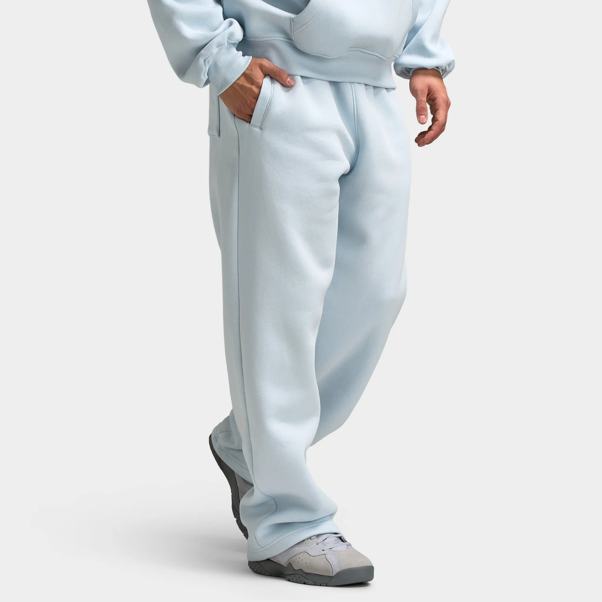 Jordan Brooklyn Fleece Oversized Open Hem Pants / Aura sold by JD Sports product image thumbnail 3