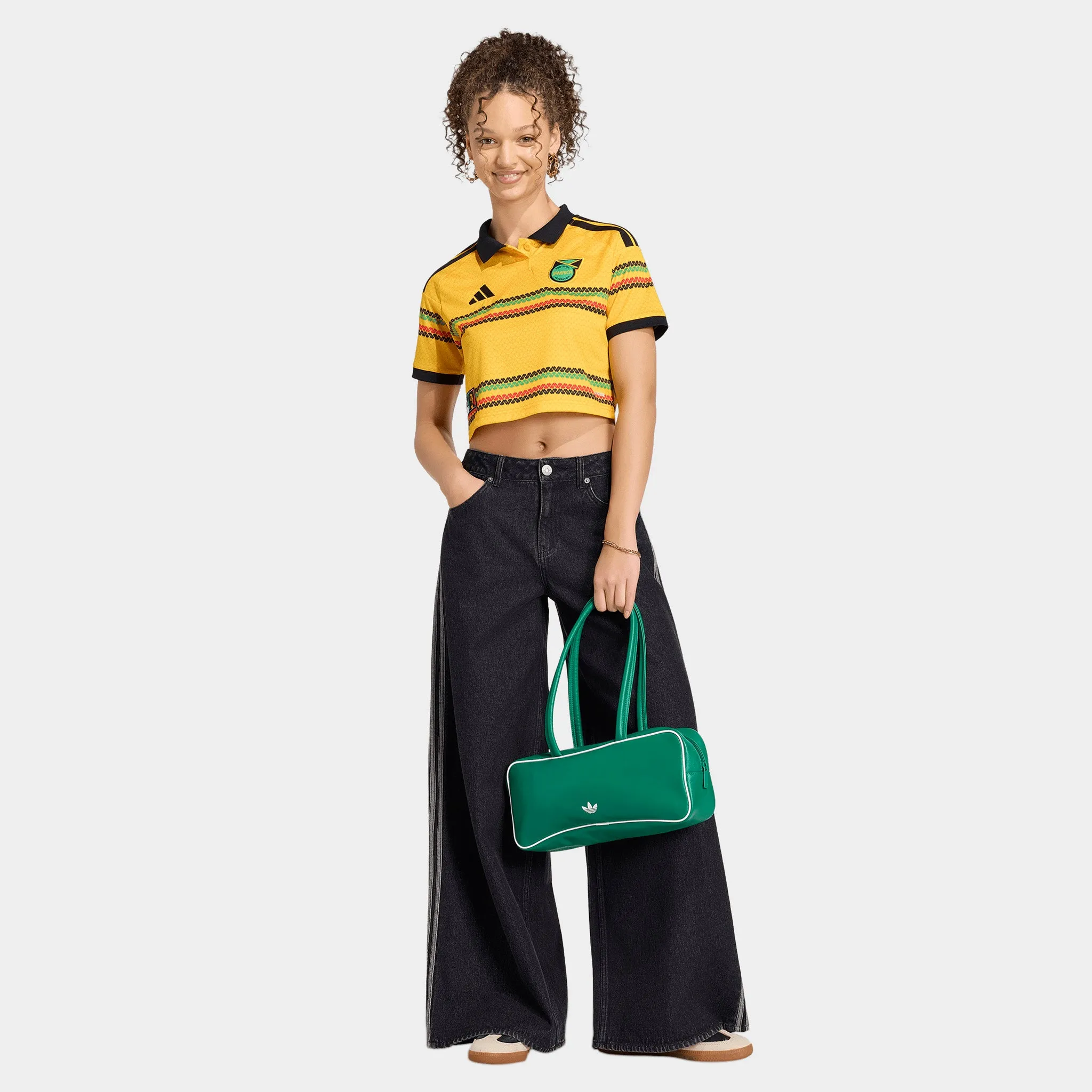 adidas Women's Jamaica Jersey Cropped / Yellow sold by JD Sports product image thumbnail 5