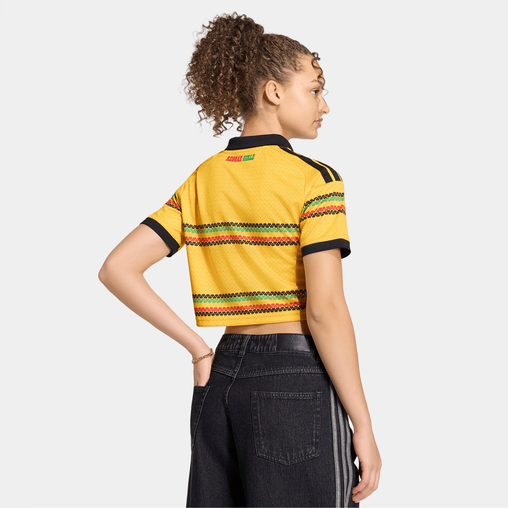 adidas Women's Jamaica Jersey Cropped / Yellow sold by JD Sports product image thumbnail 2