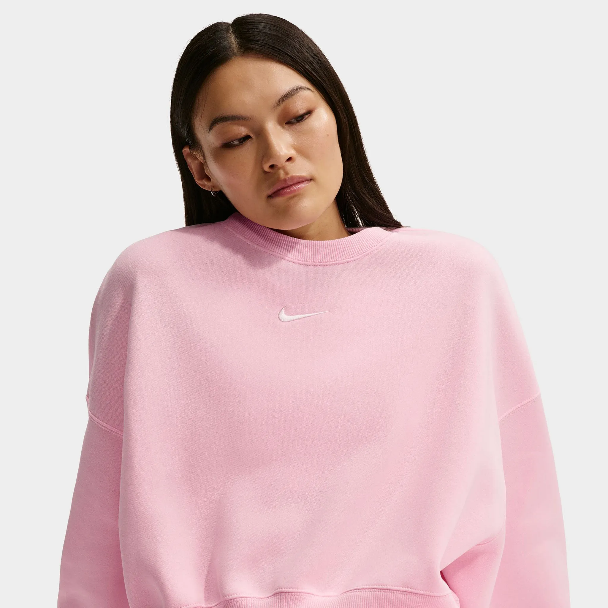 Nike Sportswear Women's Phoenix Fleece Oversized Crew / Pink Foam sold by JD Sports product image thumbnail 5