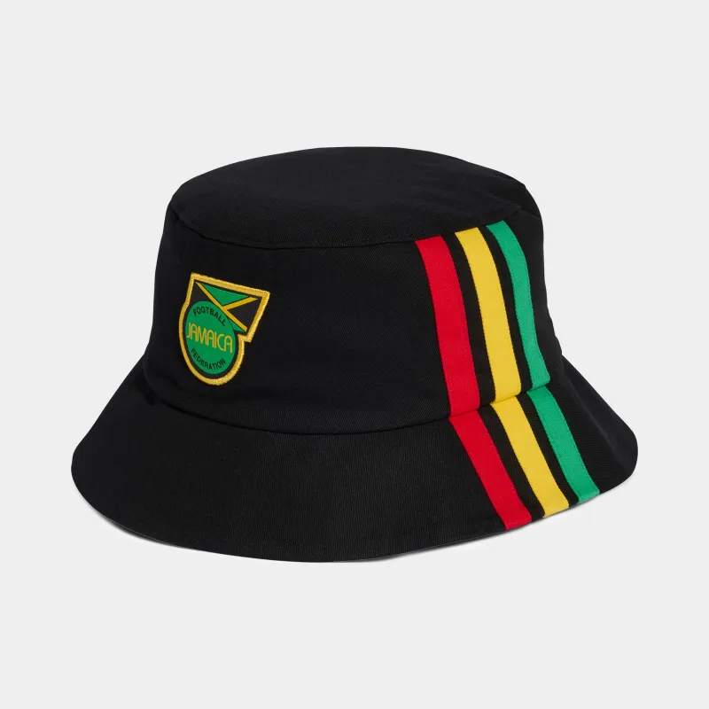 adidas Jamaica JFF Bucket Hat Black / Bold Gold made by Adidas