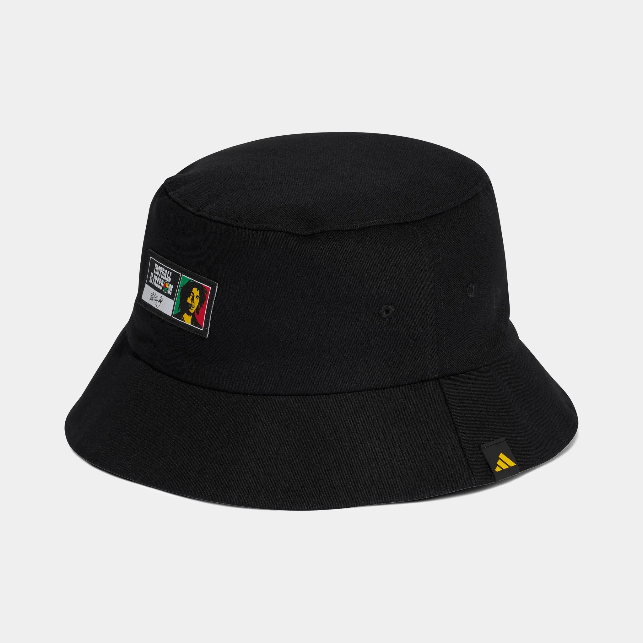 adidas Jamaica JFF Bucket Hat Black / Bold Gold sold by JD Sports product image thumbnail 2