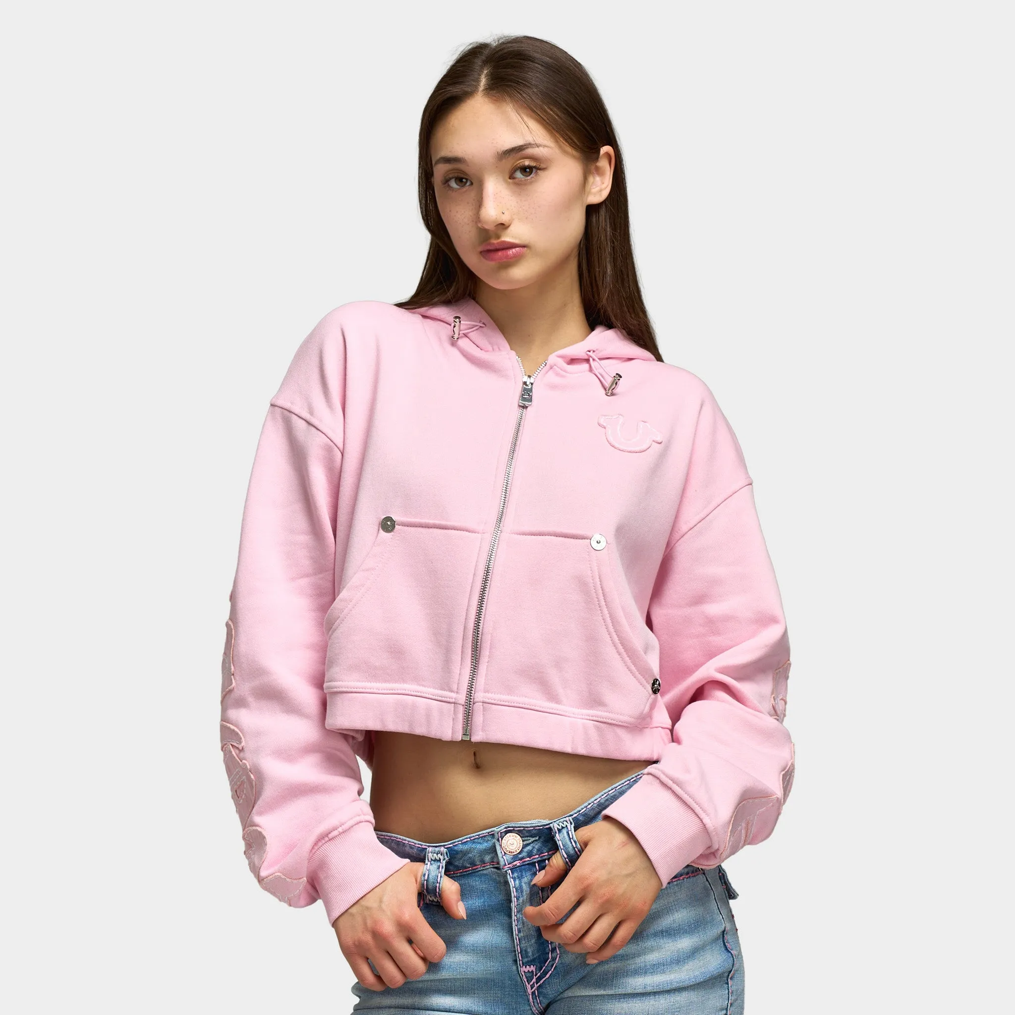 True Religion Women's Relax Fullzip Hoodie / Fairytale sold by JD Sports product image thumbnail 5