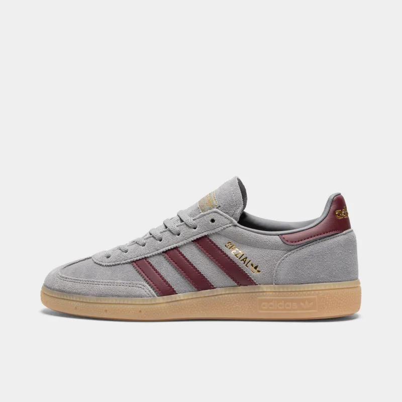 adidas Handball Spezial Grey Heather / Maroon - Gum sold by JD Sports