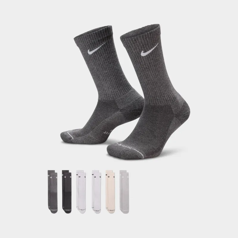 Nike Everyday Elevated Crew Socks (6 Pack) White / Multi sold by JD Sports
