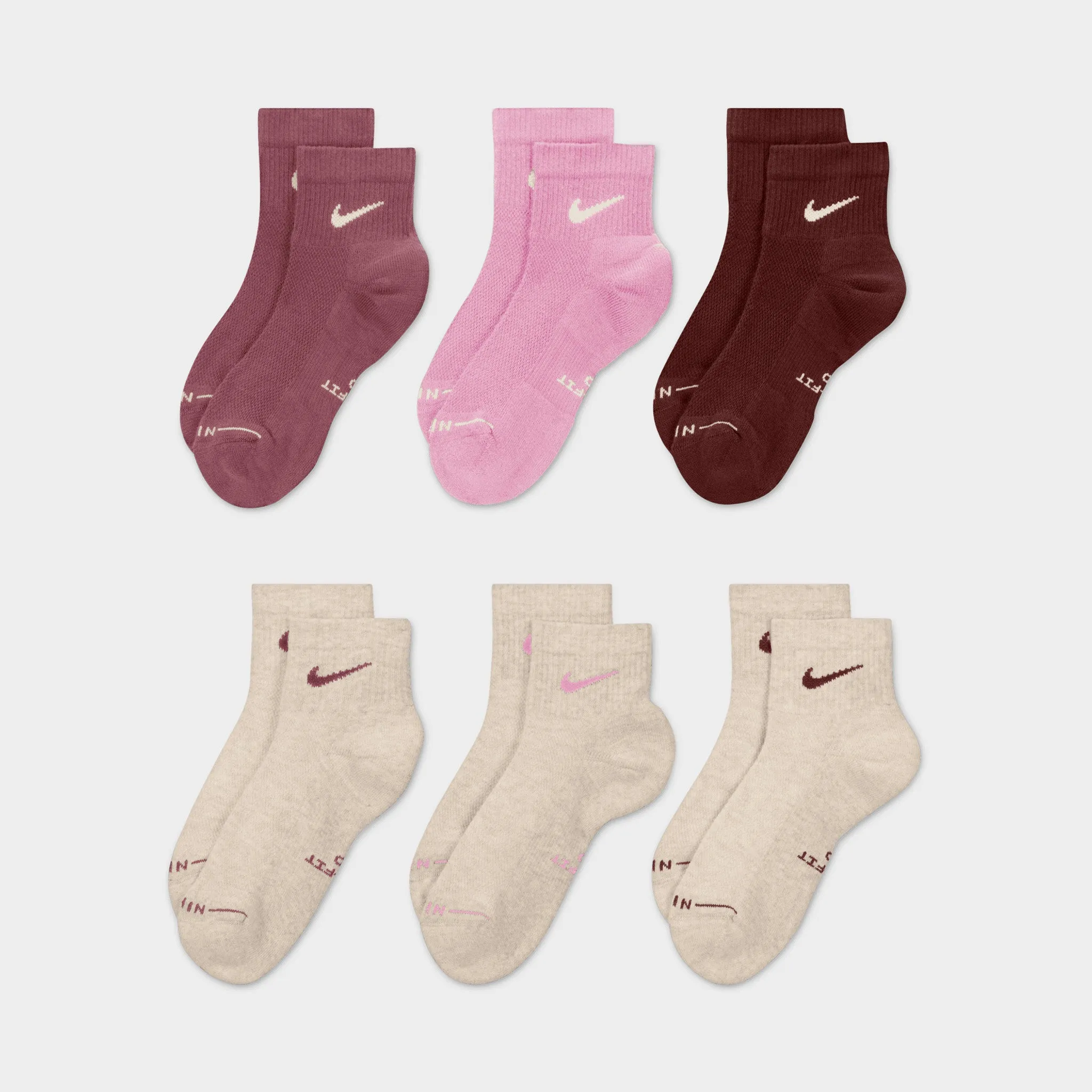 Nike Everyday Elevated Ankle Socks (6 Pack) / Multi sold by JD Sports product image thumbnail 2