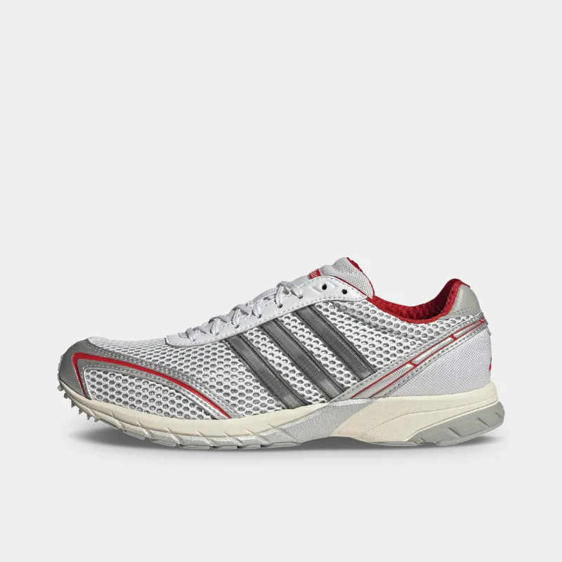 adidas Women's Adizero Adios OG Silver Metallic / Black - Better Scarlet made by Adidas