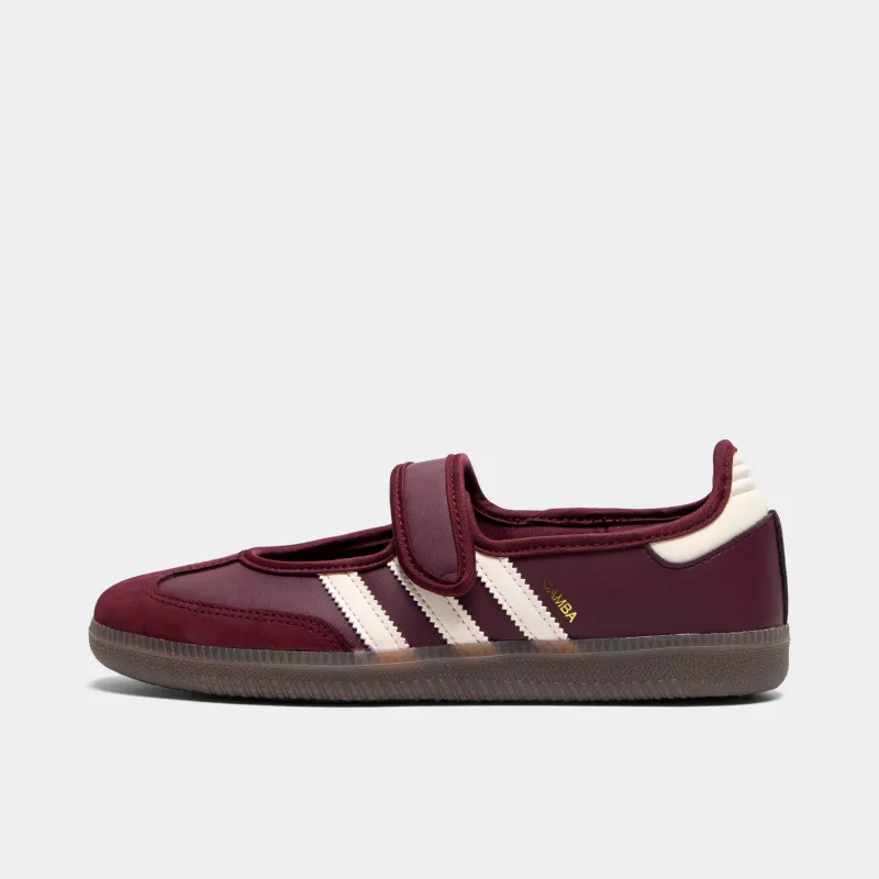 adidas Women's Samba Jane Maroon / Cream White - Gold Metallic sold by JD Sports